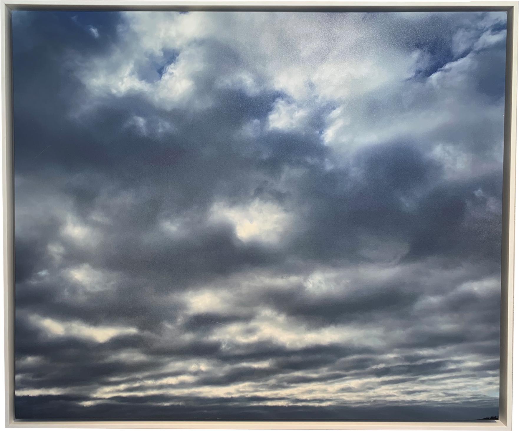 ‘Clouds’ Large Color Photography on Canvas Limited Edition 2/10 - Gray Landscape Photograph by O Devan