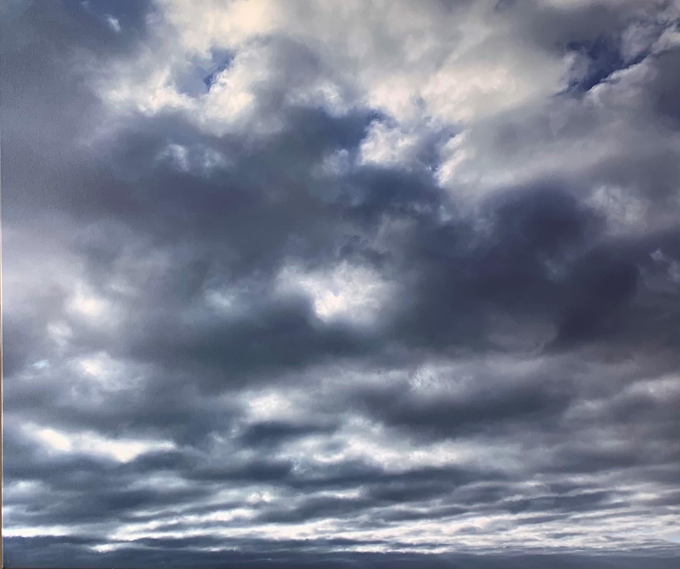 O Devan Landscape Photograph – Clouds Große farbige Fotografie auf Leinwand Limitierte Auflage 2/10