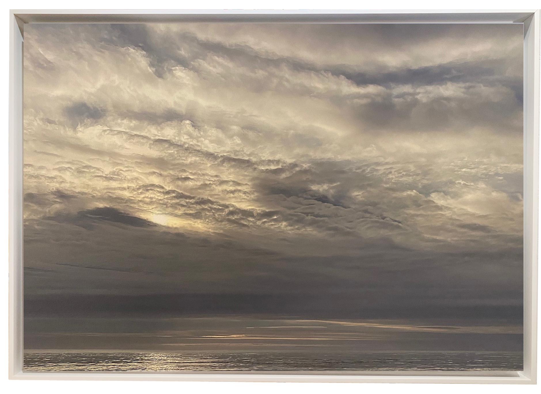 O Devan Color Photograph - 'Ocean and Sky' Photography on Canvas Limited Edition 2/10 Framed