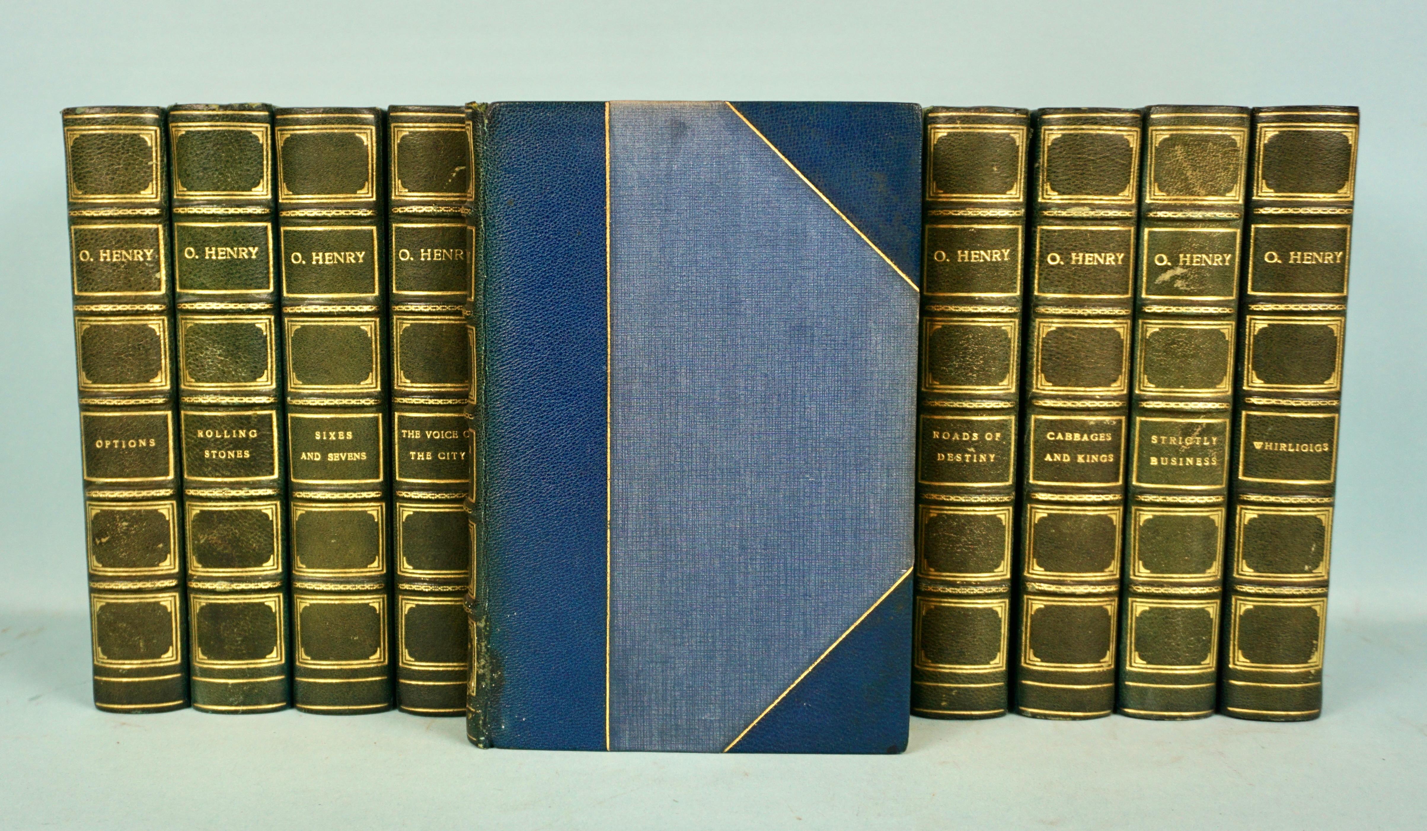 Early 20th Century O. Henry 'William Sydney Porter' Complete Works in 13 Leatherbound Volumes For Sale