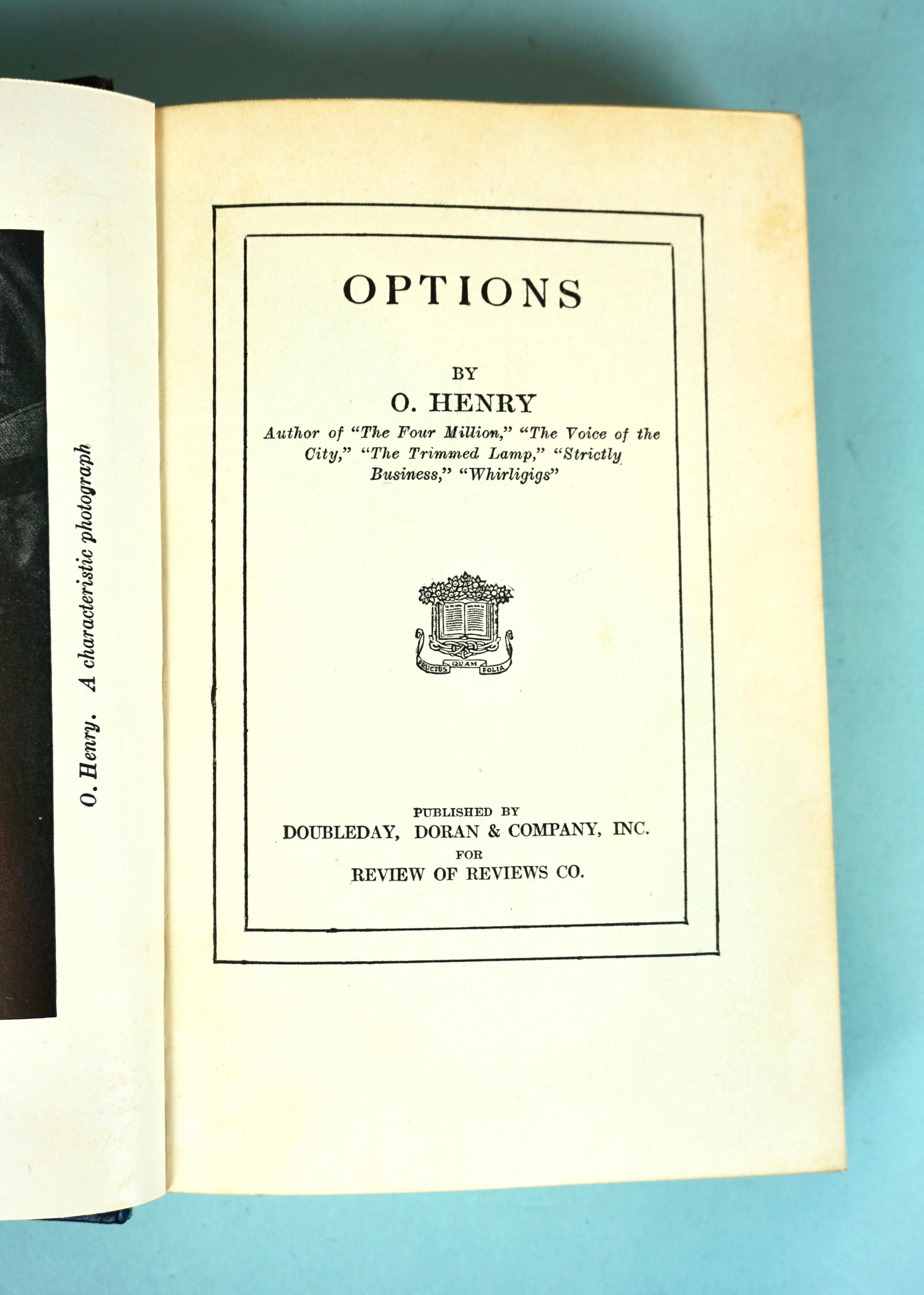 O. Henry 'William Sydney Porter' Complete Works in 13 Leatherbound Volumes For Sale 1