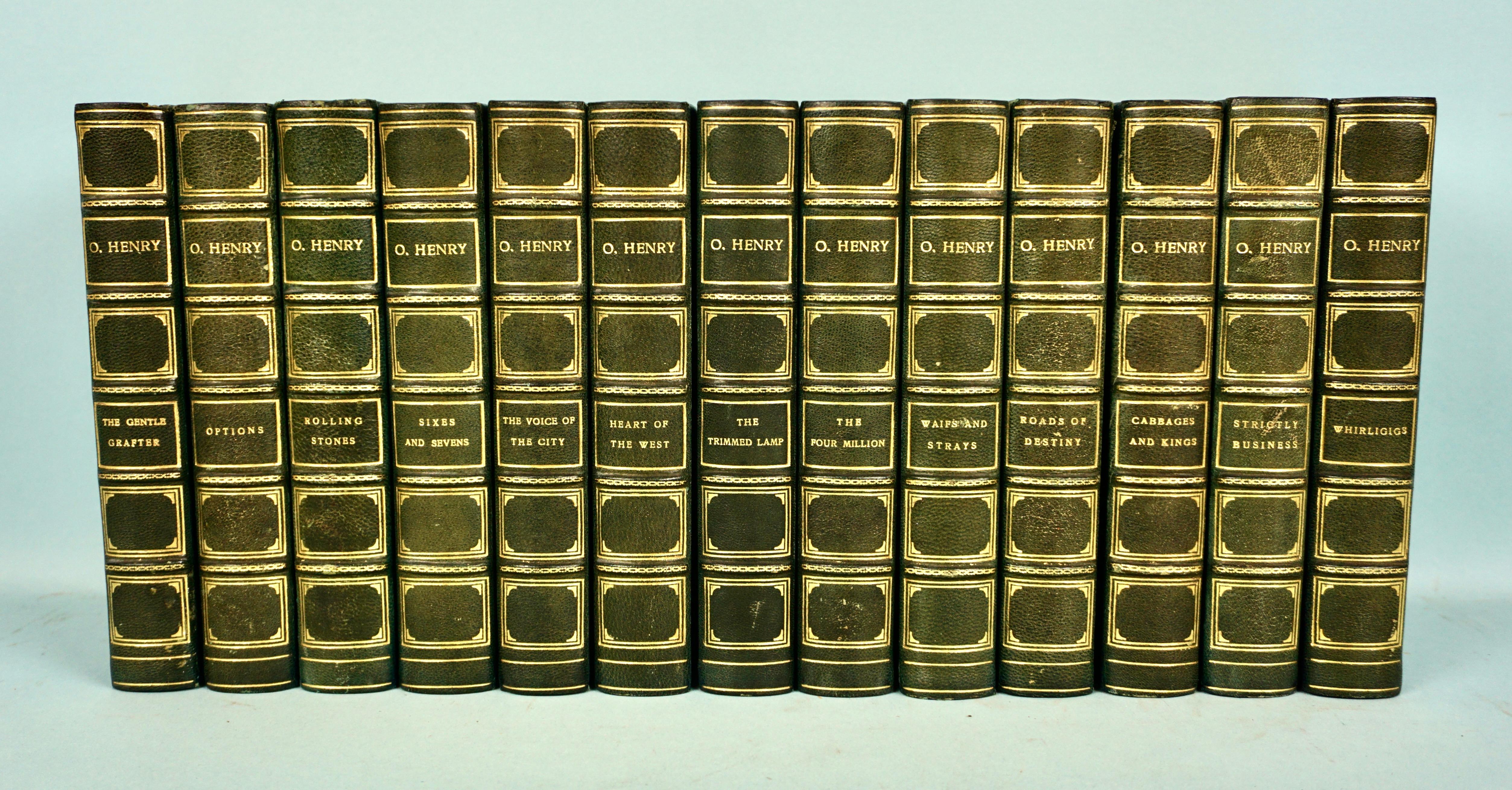 O. Henry 'William Sydney Porter' Complete Works in 13 Leatherbound Volumes For Sale 3