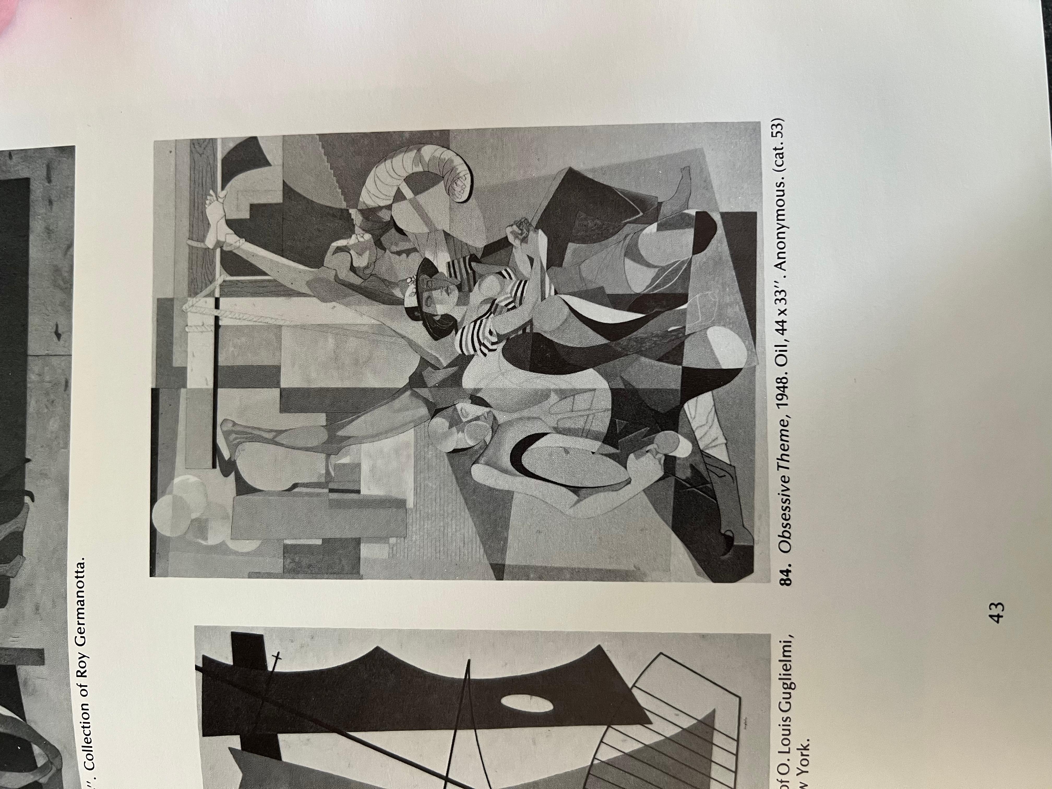 Figurativo Cubista Surrealista Abstracción Mediados Siglo XX Moderno Americano Grande en venta 2