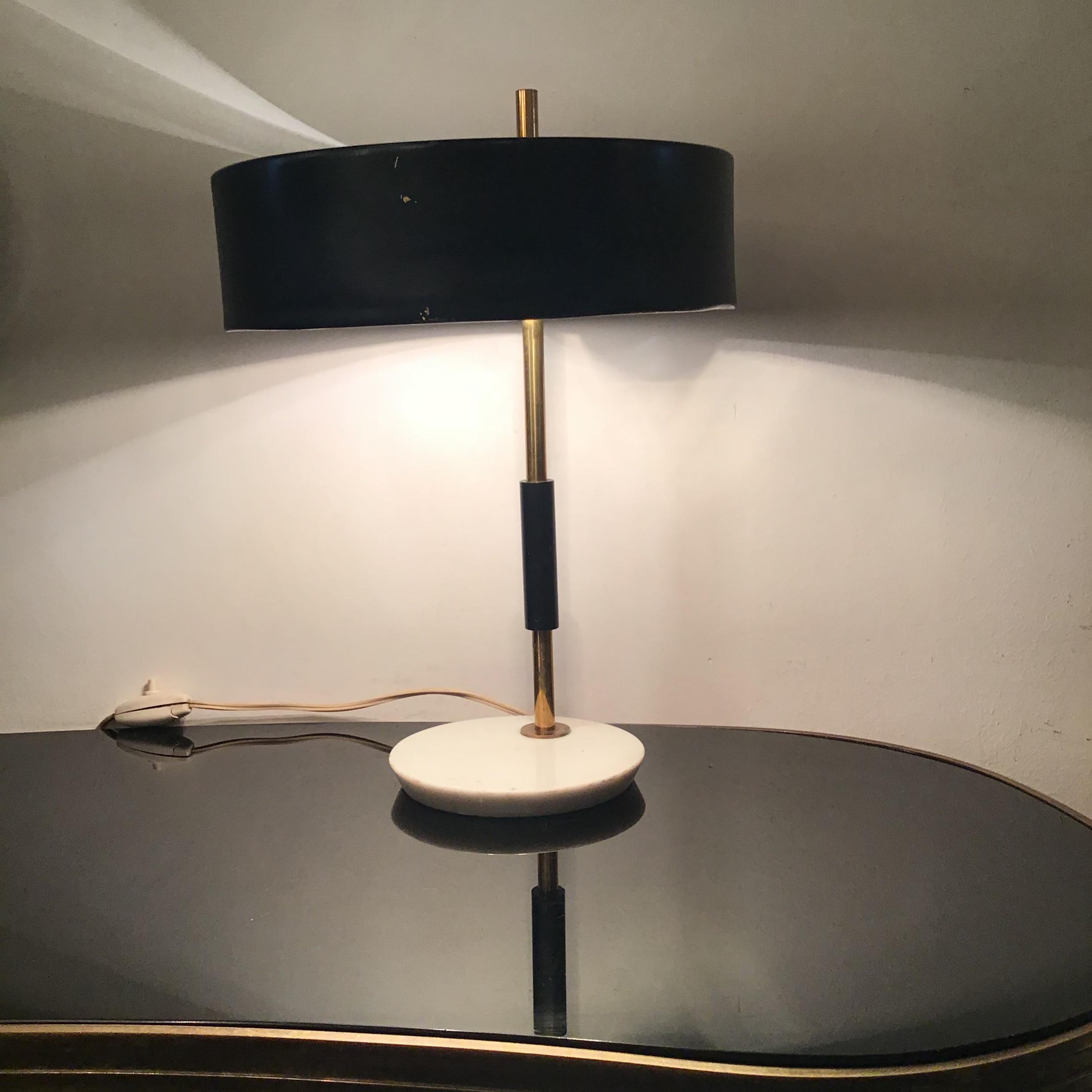 O-Luce Table Lamp Marbre Brass Metal  1950 italy  For Sale 10
