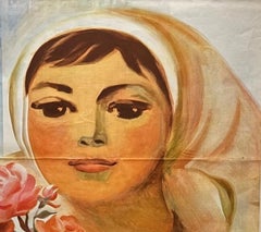 O. Obramova Original Ukranian Soviet Art Poster "Glory to the Women Workers!"