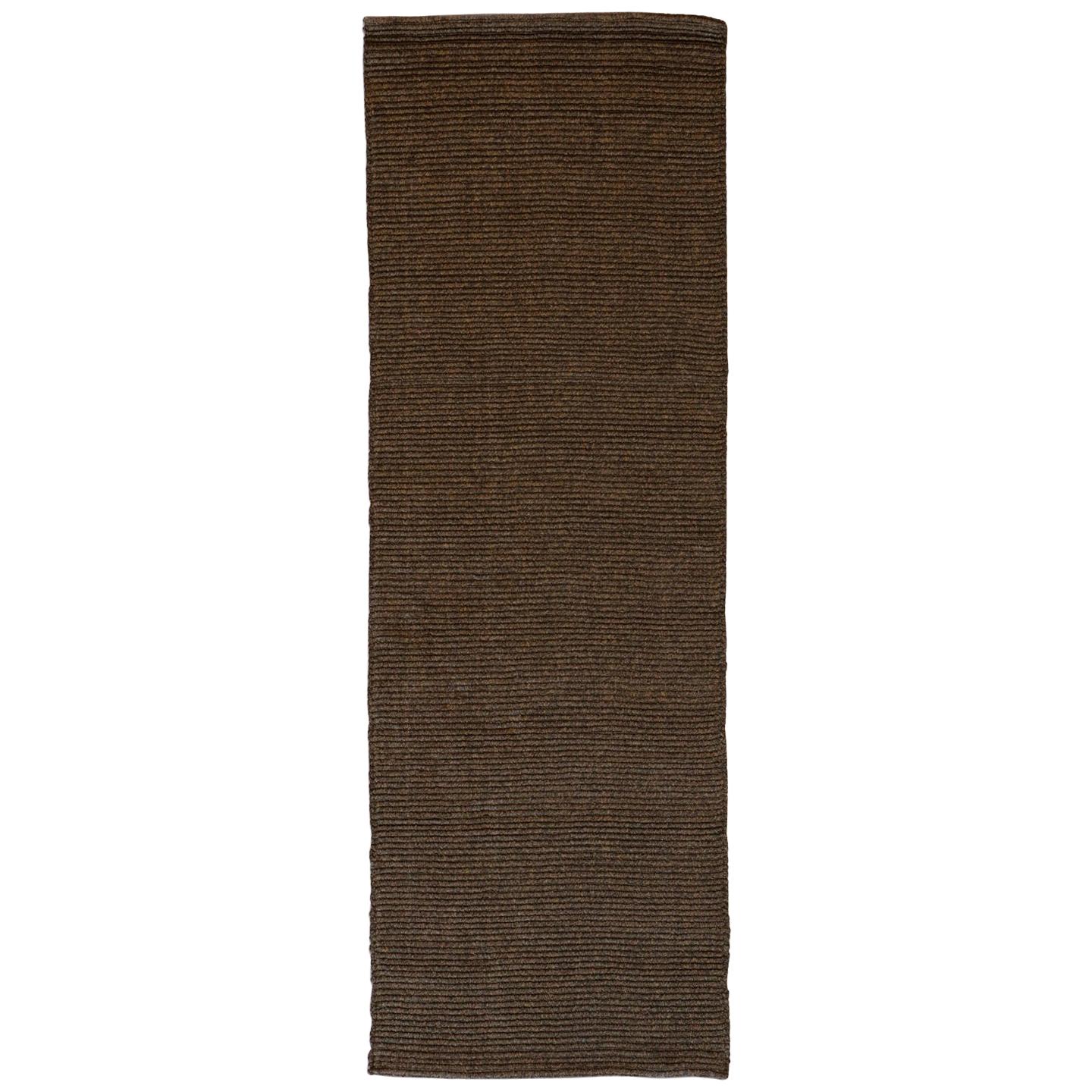 Resistant In & Out Spring Trend Brown Rug by Deanna Comellini In Stock 70x200 cm For Sale