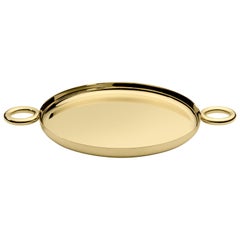 Vassoio O in acciaio inossidabile placcato oro 24K di Richard Hutten