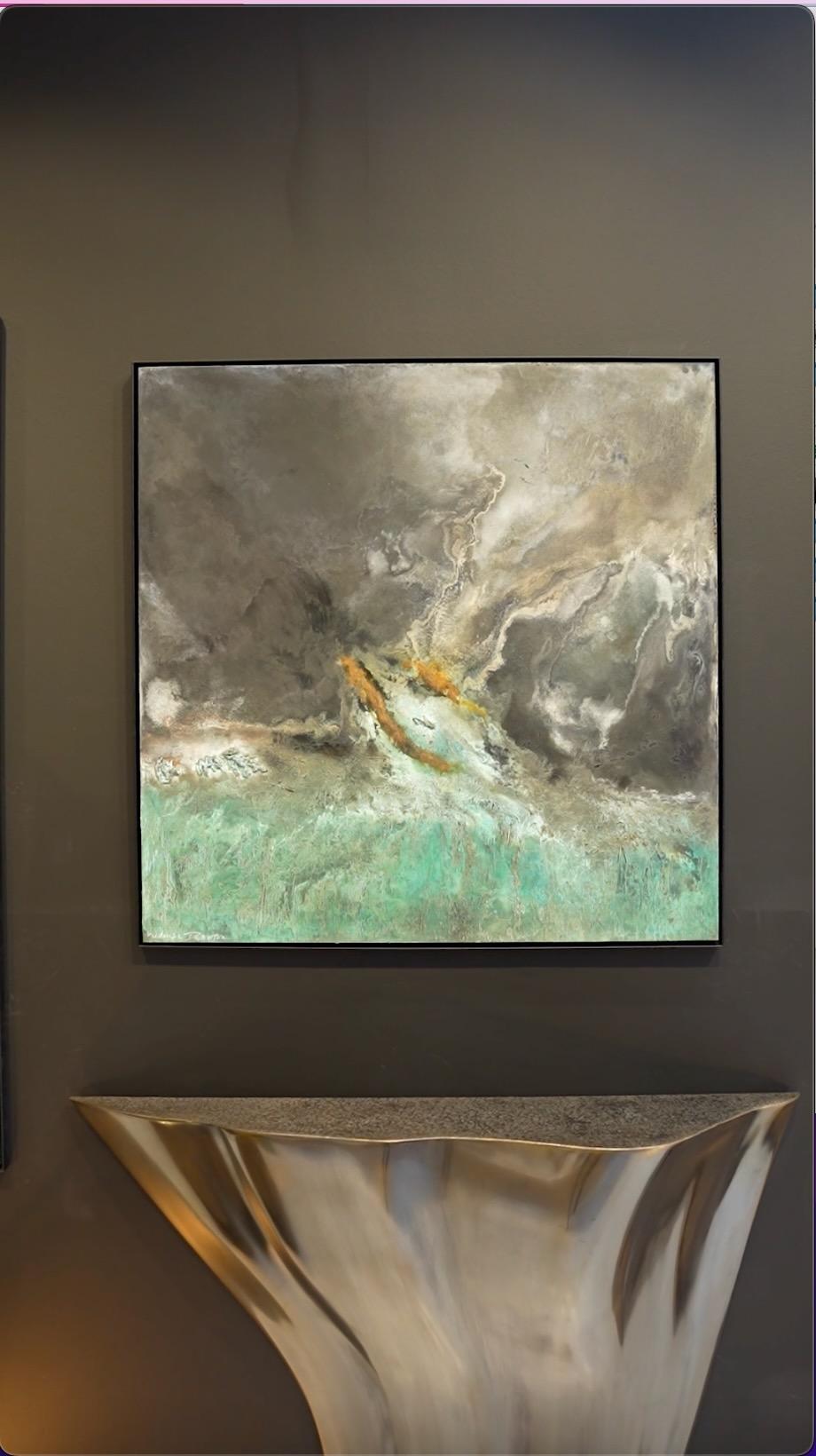 Oak O2 by Frédérique Domergue - Limited-edition, sculptural console table, bronze For Sale