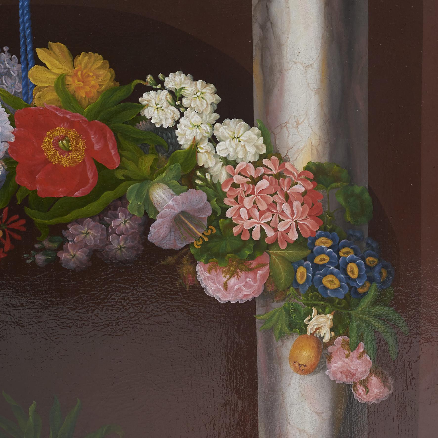 Danish O.A. Hermansen, Large Flower Painting For Sale