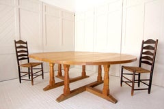 Oak 12 Seater Circular Dining Table by Wilf Hutchinson, 'Squirrel Man'