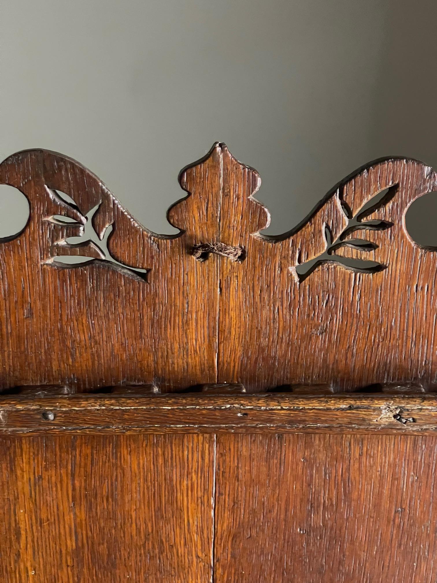 Anglais Porte-cuillères en Oak du 18e siècle en vente
