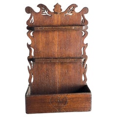 Antique Oak 18th Century spoon rack