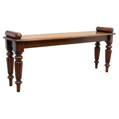 Oak 19th Century Regency Window Seat Hall Bench