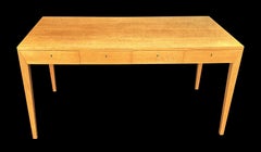 Oak 4 Drawer Desk by Severin Hansen for Haslev Møbelsnedkeri