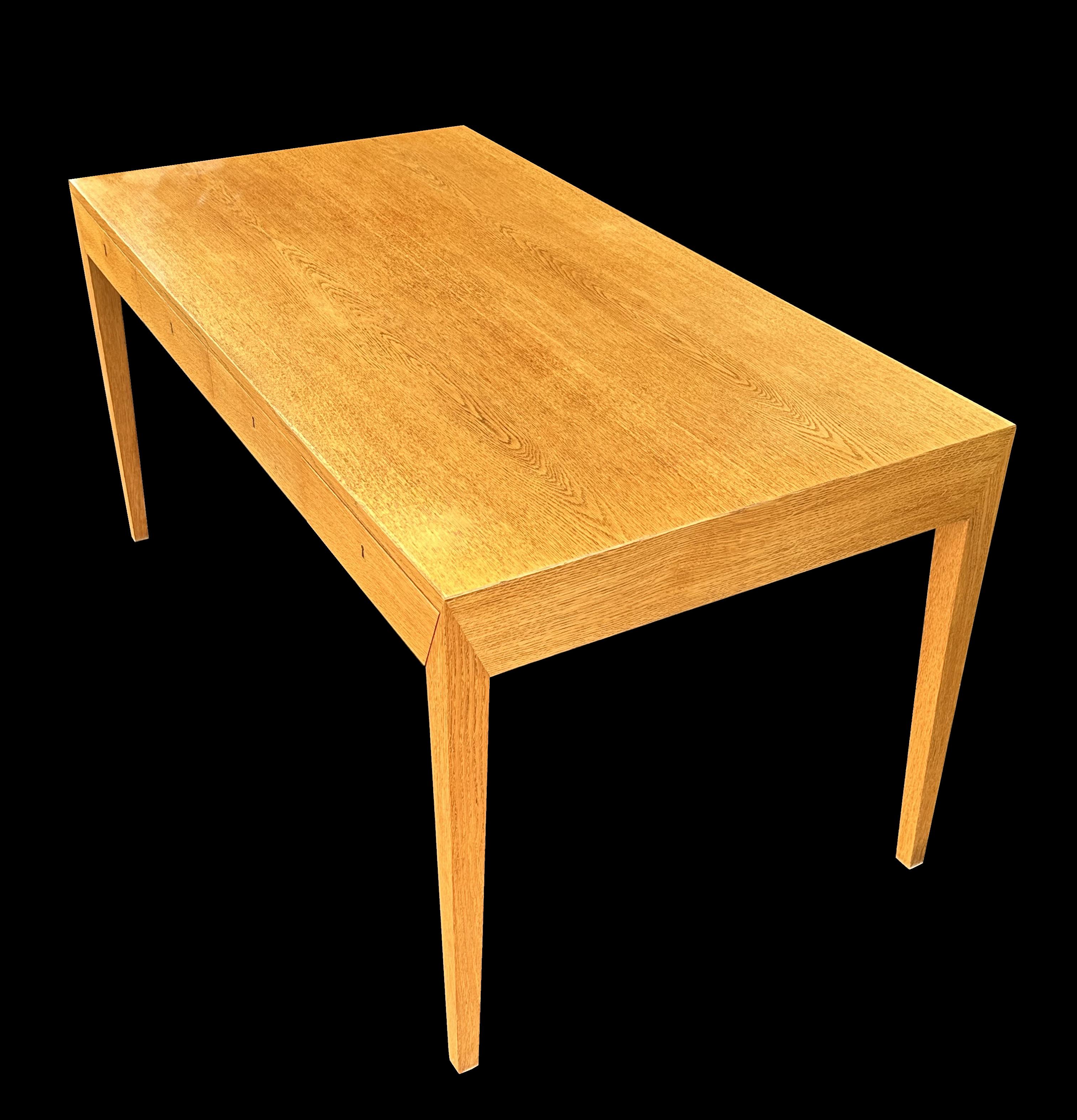 Danish Oak 4 Drawer Desk by Severin Hansen for Haslev Møbelsnedkeri For Sale