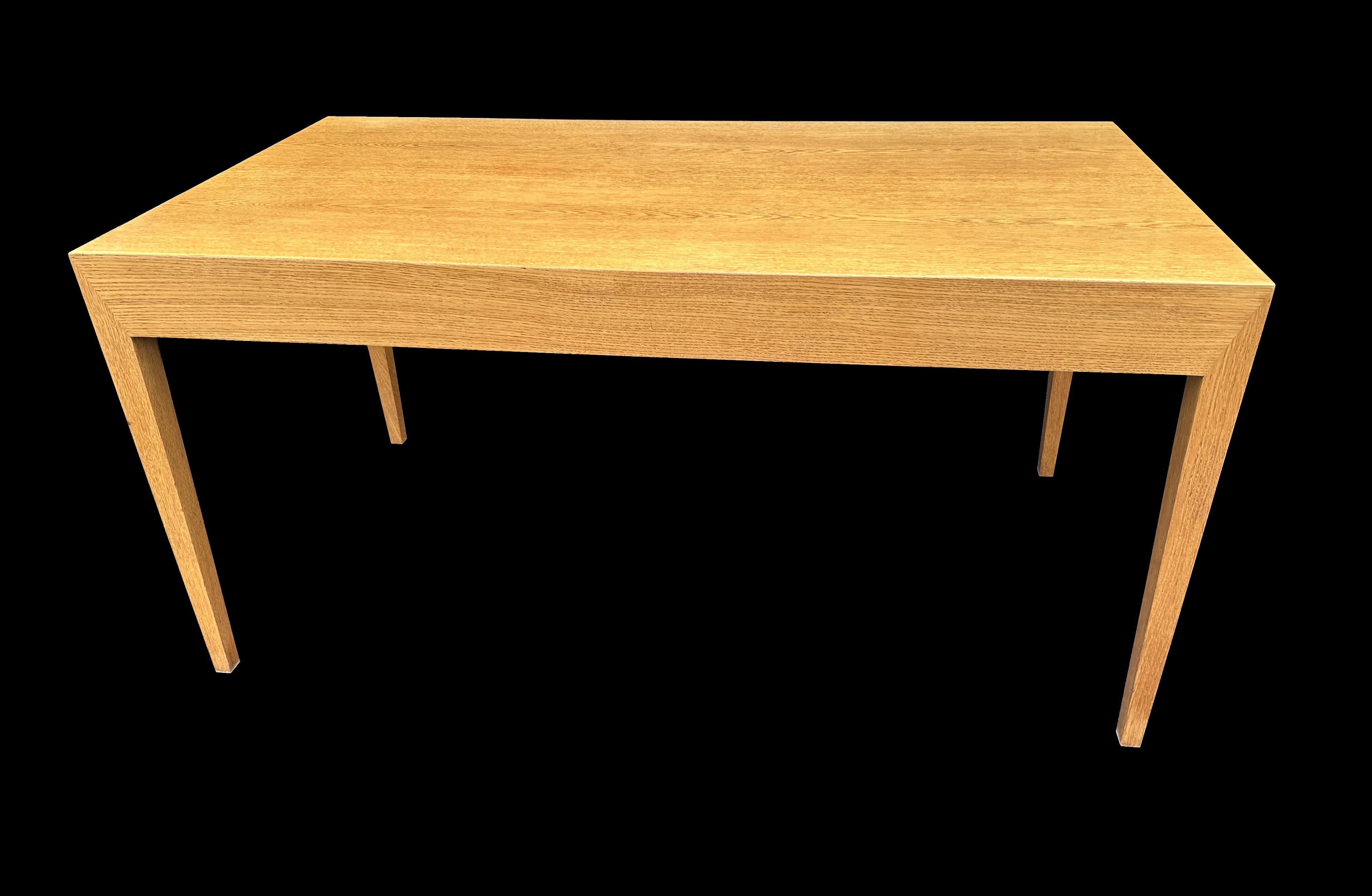 Oak 4 Drawer Desk by Severin Hansen for Haslev Møbelsnedkeri 1