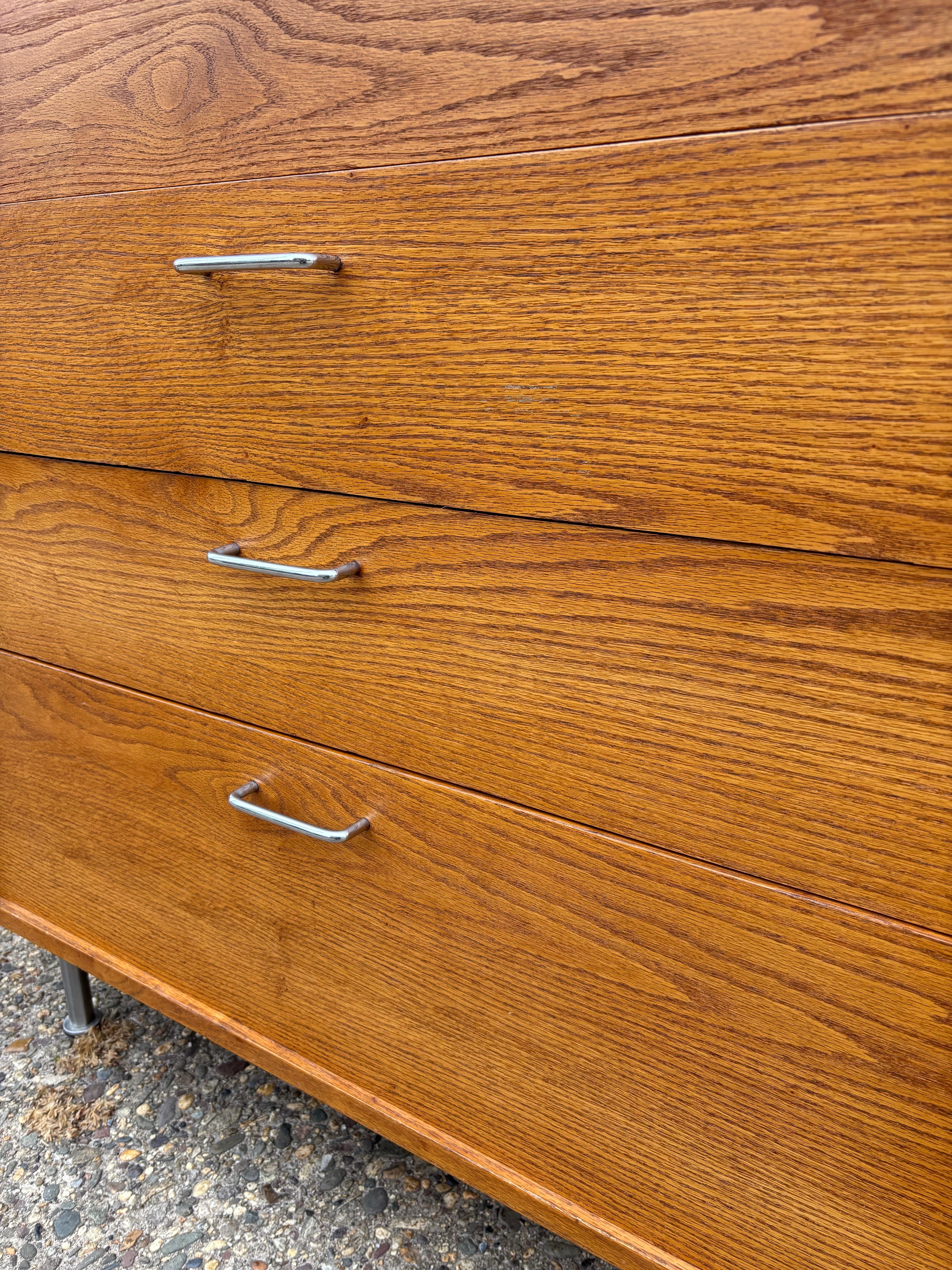 Comò a 5 cassetti in Oak nello stile di George Nelson in vendita 3
