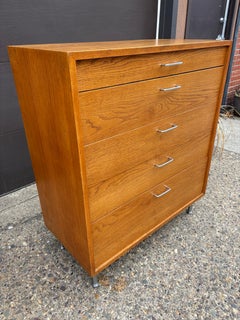 Oak 5 Drawer Dresser in the Style of George Nelson