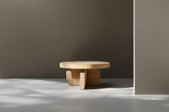 Oak Abstract Round Fundamenta 66 Sleek Lines, Solid Craft by NONO