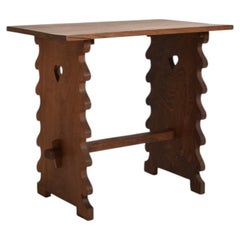 Table d'appoint en chêne de l'Alentejo, années 1960.