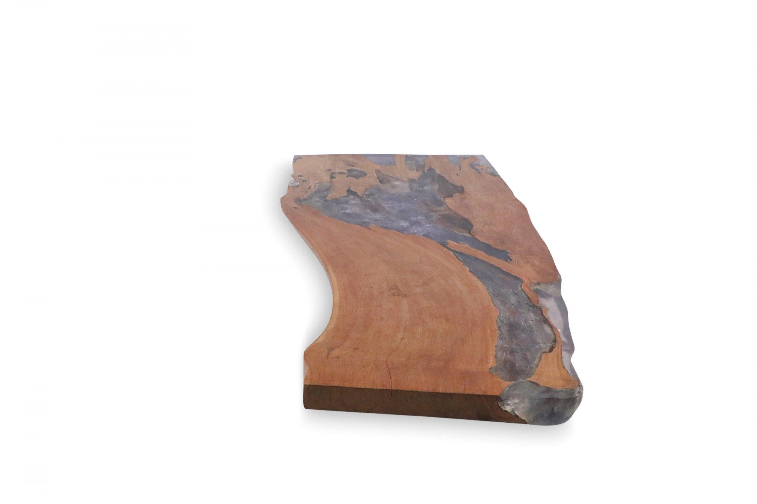 oak slab coffee table