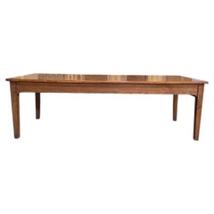 Oak and Beech Farmhouse Table, 19th Century