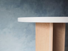 Ess- oder Eingangstisch aus Eiche und Buche mit rundem Sockel von MSJ Furniture