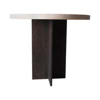 Button Racetrack Dining Table in Oxidized and Cerused Rift White Oak ...