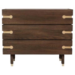 Commode Niguel en chêne et laiton de Lawson-Fenning