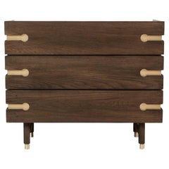 Oak and Brass Niguel Dresser by Lawson-Fenning