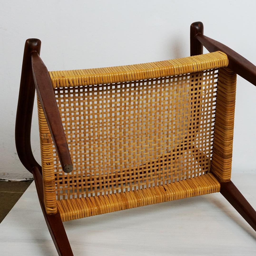 Oak and Cane Armchair Mod. 113 by Nanna Ditzel for Kolds Savvaerk Denmark For Sale 7