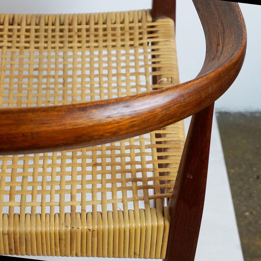 Oak and Cane Armchair Mod. 113 by Nanna Ditzel for Kolds Savvaerk Denmark For Sale 2