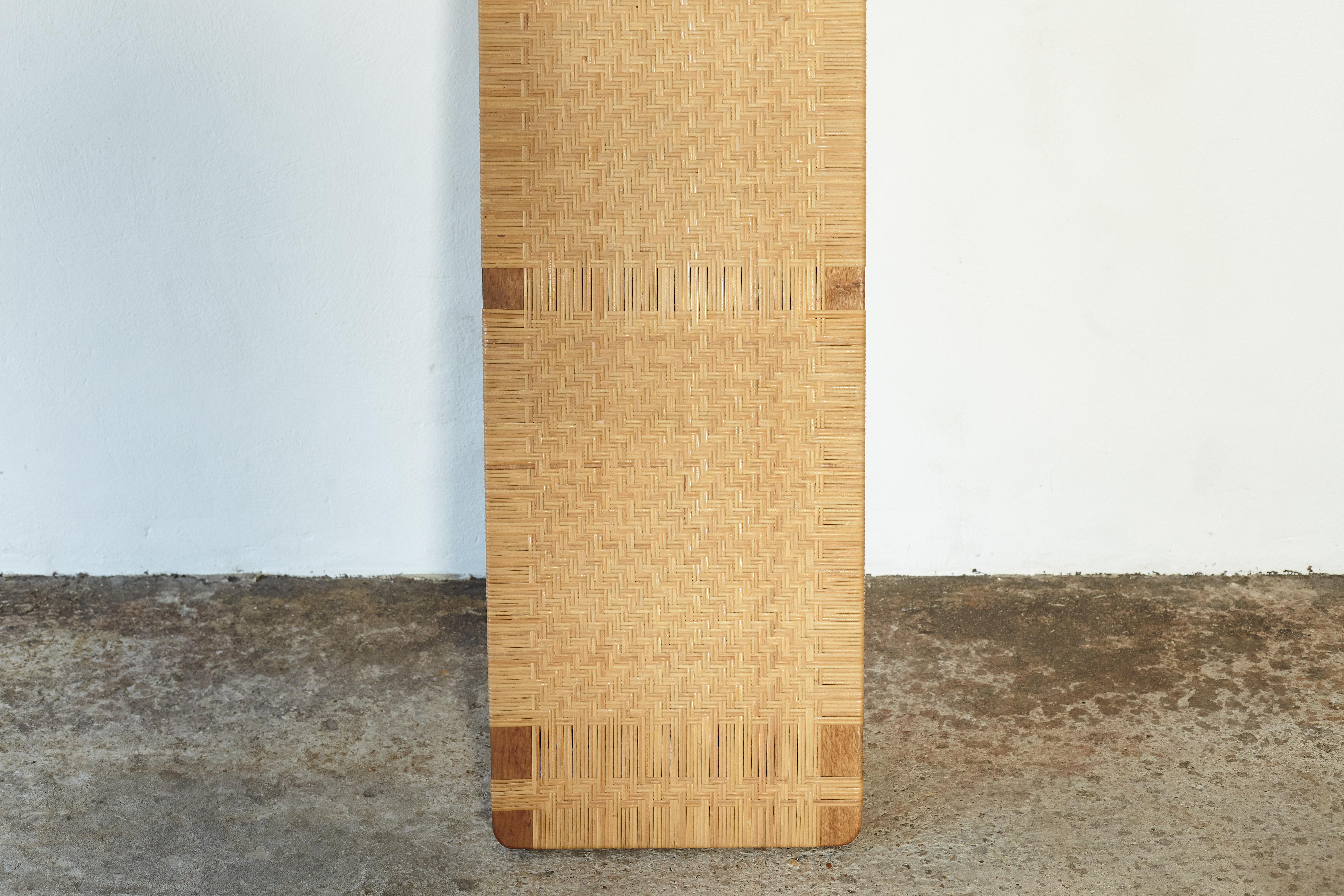 Oak and Cane / Rattan Borge Mogensen Bench, Made by Fredericia, Denmark, 1960s 7