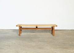 Oak and Cane / Rattan Borge Mogensen Bench, Made by Fredericia, Denmark, 1960s