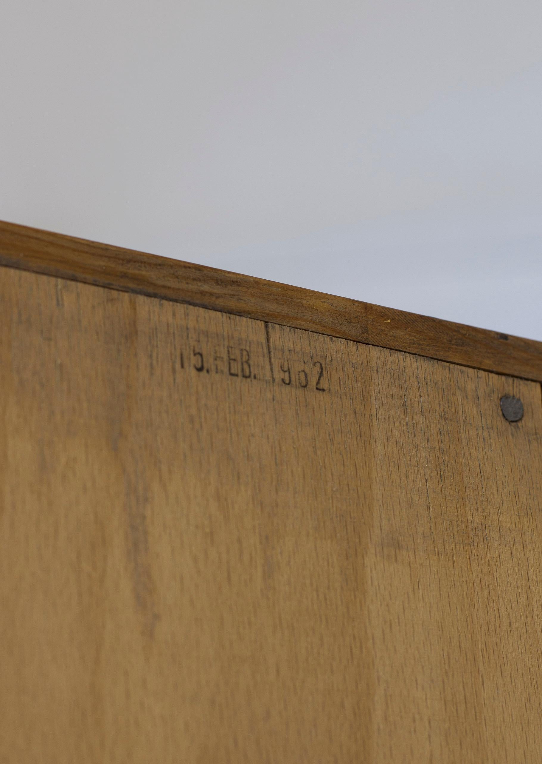 Oak and cane sideboard RY20 by Hans J. Wegner, RY Møbler, 1950s For Sale 10