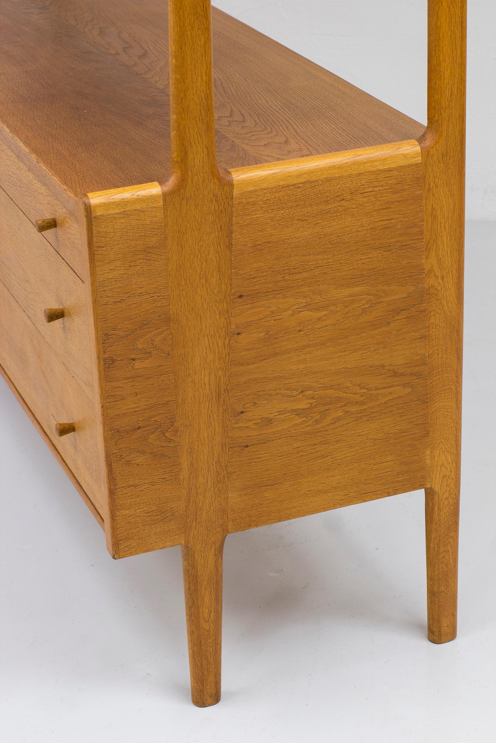 Oak and cane sideboard RY20 by Hans J. Wegner, RY Møbler, 1950s For Sale 1