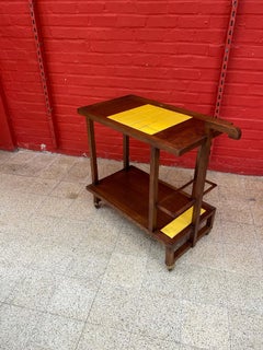 Oak and Ceramic Trolley, Reconstruction Period, circa 1950