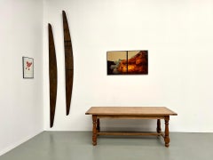 Oak and cherrywood table – 1970s