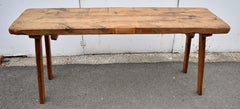 Oak and Elm Pig Bench Butcher's Block Table
