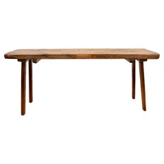 Oak and Elm Pig Bench Butcher's Block Table
