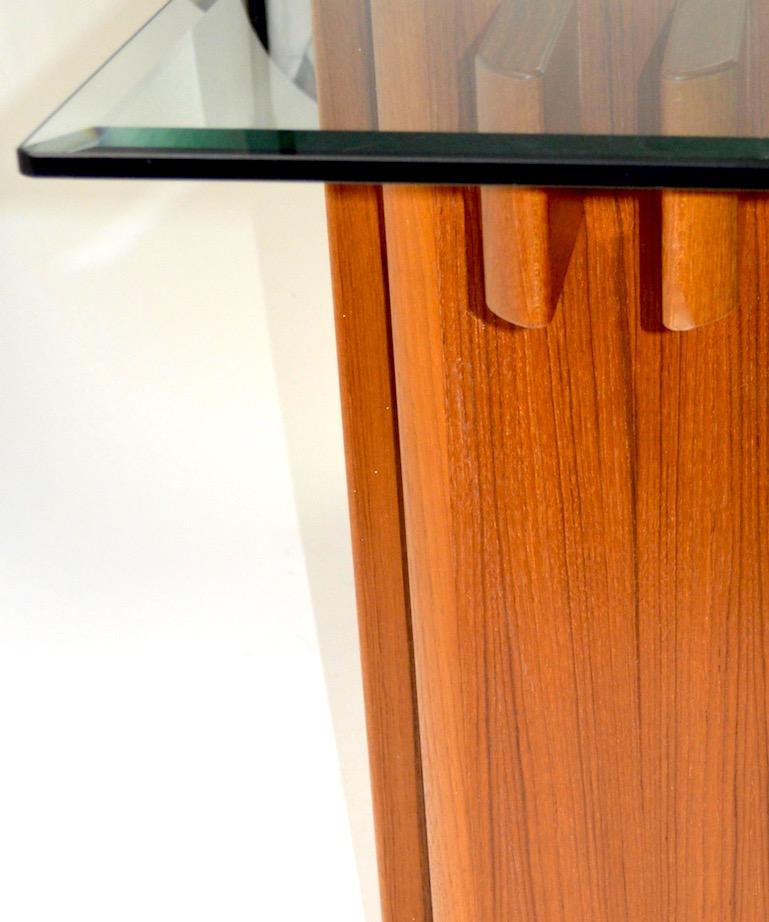 Oak and Glass Console by Gustav Gaarde 1