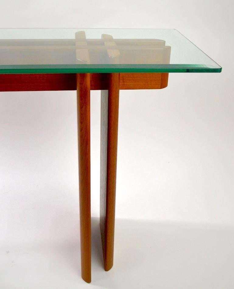 Oak and Glass Console by Gustav Gaarde 2