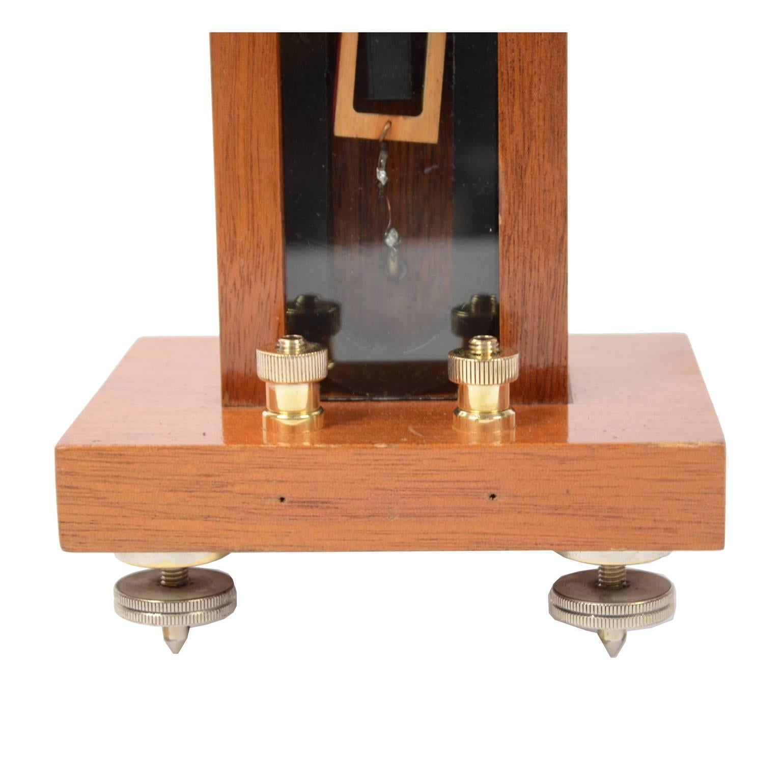 Wood Galvanometer Antique Measuring Instrument Used for Telegraph Cables 1850 circa For Sale