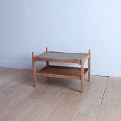 Oak and Granite Side Table by Henning Kjaernulf