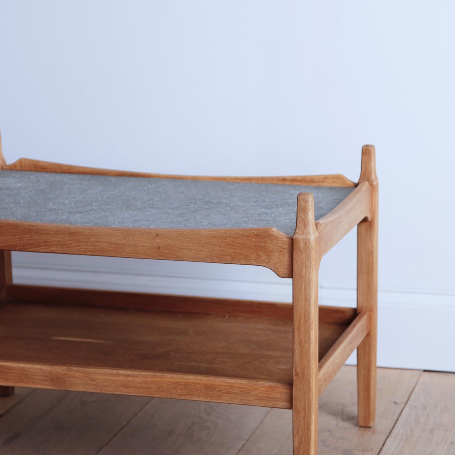 Oak and Granite Side Table by Henning Kjaernulf (Skandinavische Moderne)