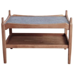 Oak and Granite Side Table by Henning Kjaernulf