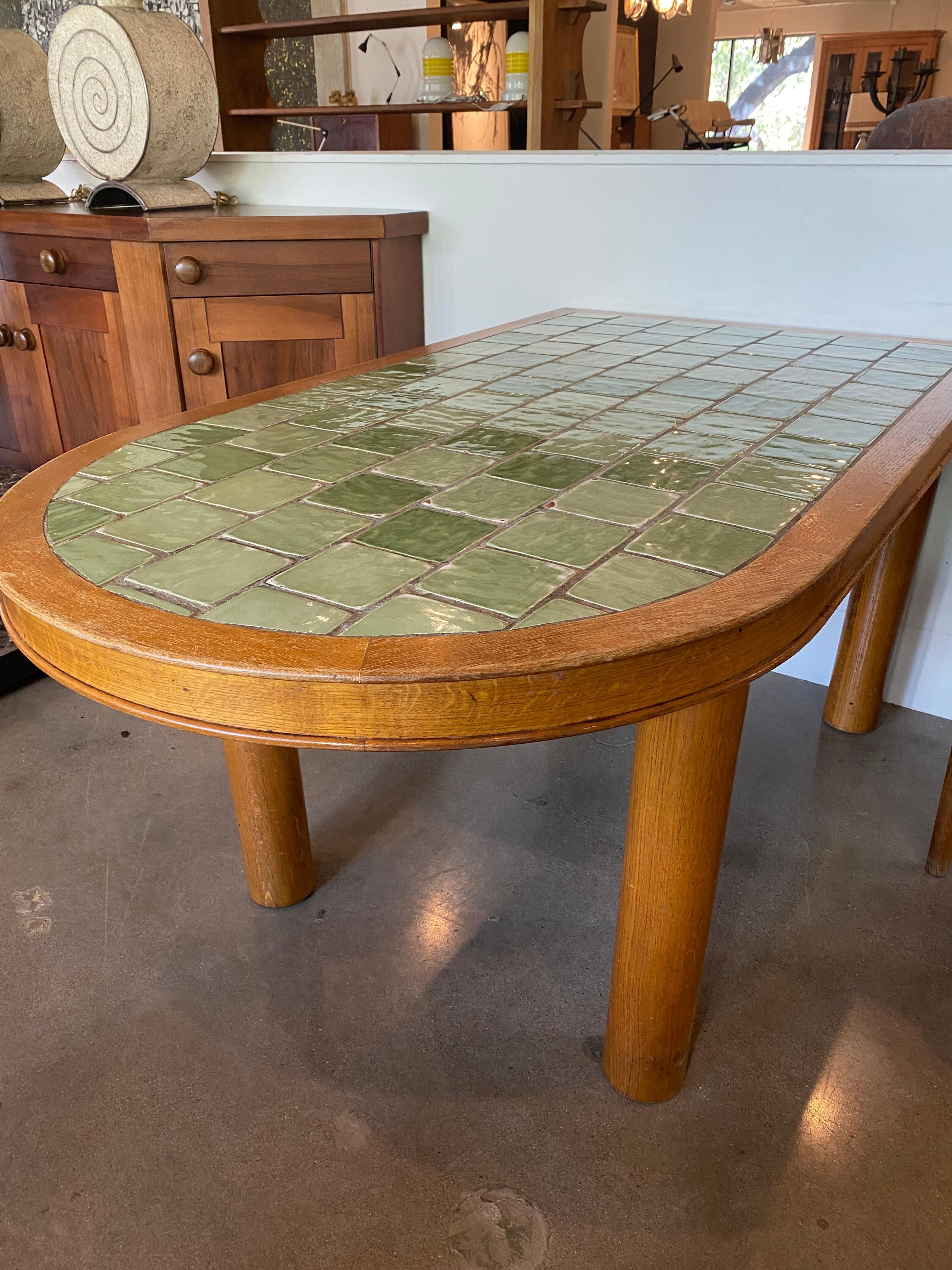 kitchen table with ceramic tile top