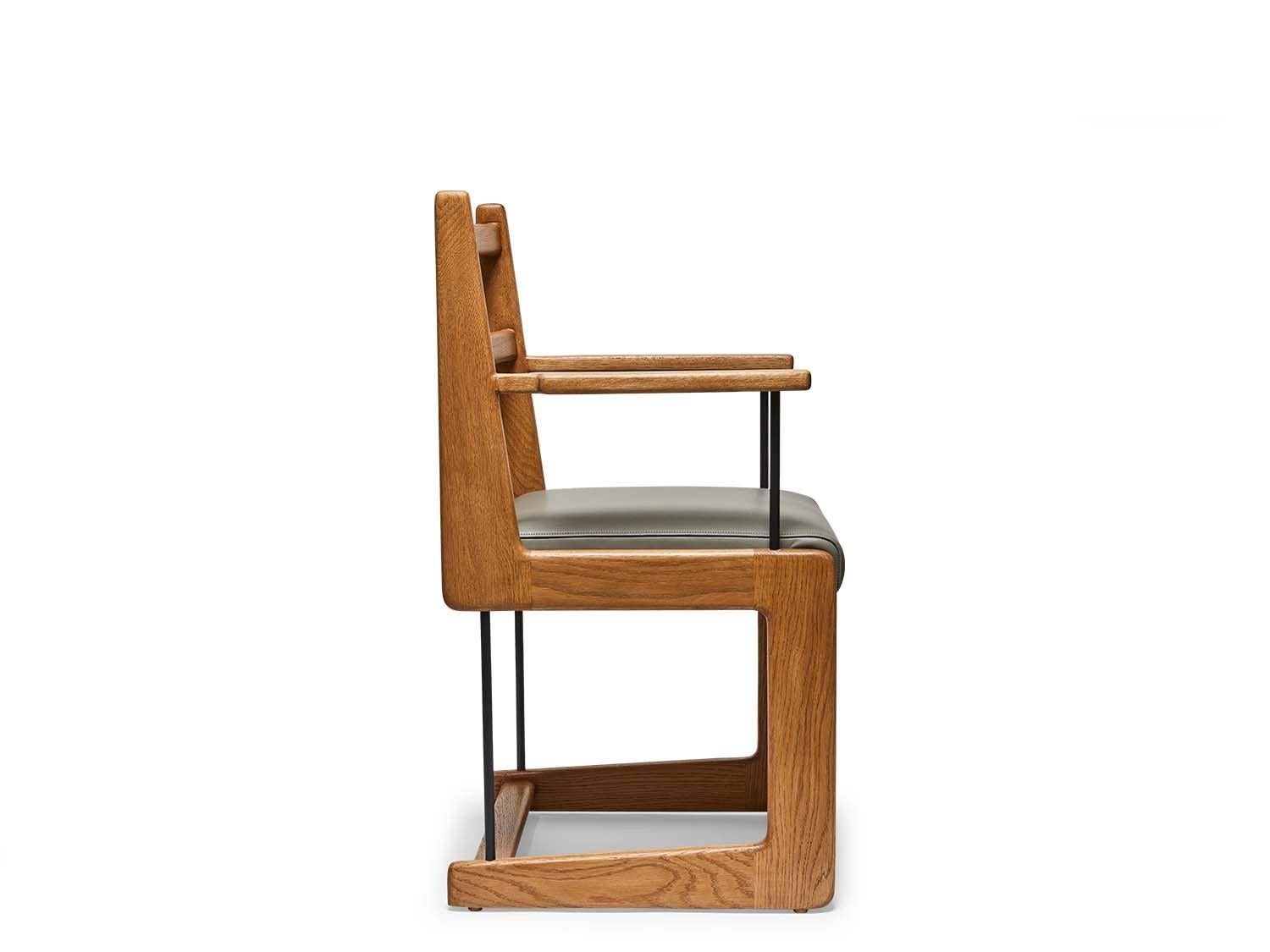 oak dining chair with arms