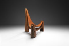 Oak and Leather Lounge Chair by Pavel Novak, Czech Republic, 1980s