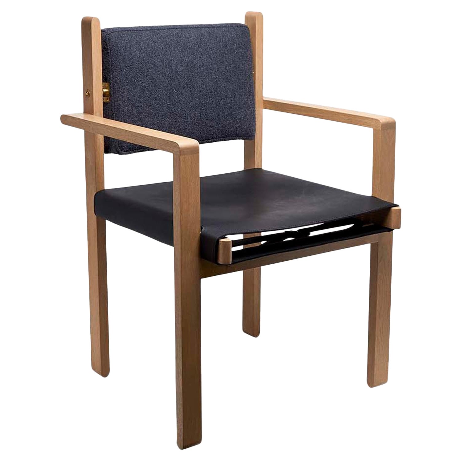 Chaise de salle à manger Morro en chêne et cuir de Lawson-Fenning